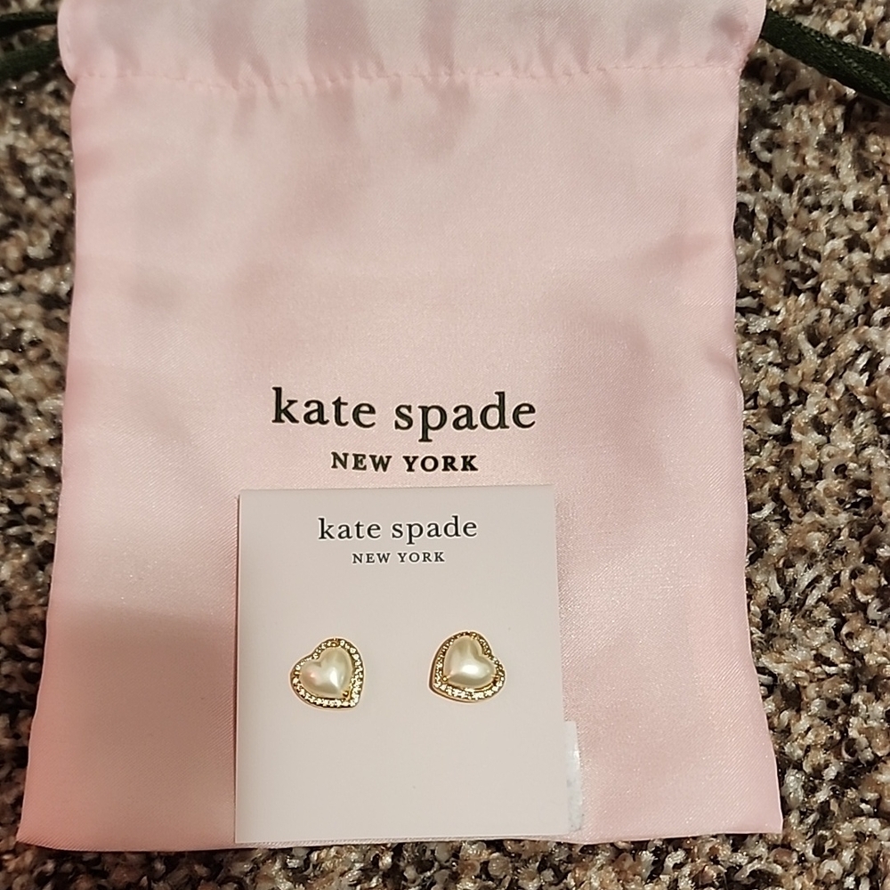 Kate Spade Gold Heart Earrings